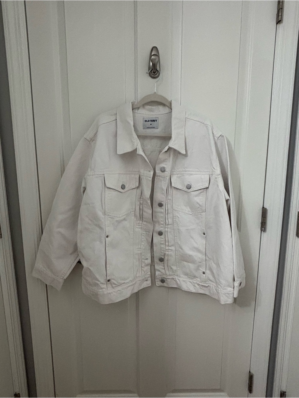 NWT Old Navy White Denim Jacket size 3X